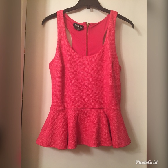 Bebe Peplum top! - Picture 1 of 4